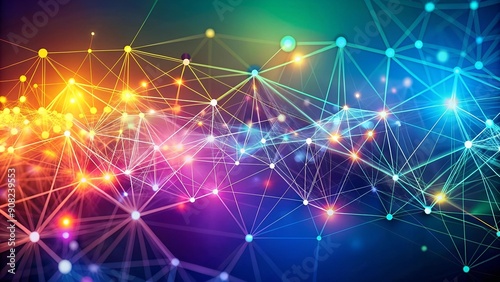 Abstract Digital Network: A Tapestry of Connectivity AI generated