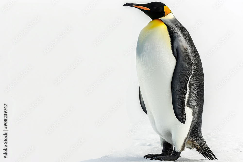 Fototapeta premium Penguins isolated on white background
