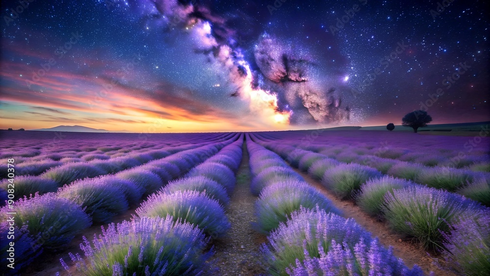 Lavender Twilight: A Cosmic Dance Generative AI Lavender Twilight: A Cosmic Dance Generative AI