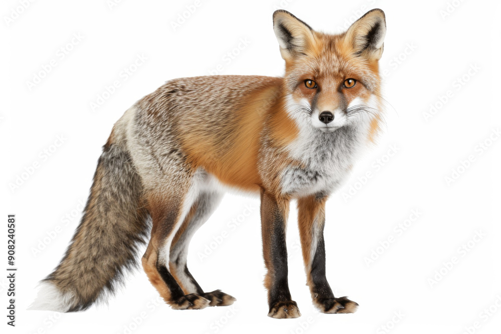 Fox isolated on white background Fox isolated on white background