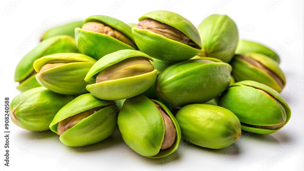 A Symphony of Green: A Close-Up of Pistachio Nuts AI Generated A Symphony of Green: A Close-Up of Pistachio Nuts AI Generated