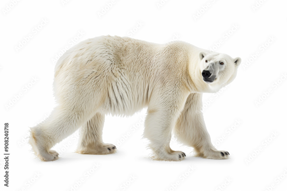 Fototapeta premium Polar bear isolated on white background