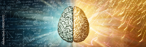 Fotografía The human brain is a creative background