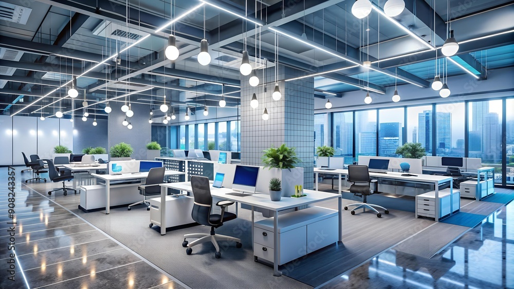 Breaking Down Barriers: A Vision of Open Collaboration in a Modern Office Space generative AI Breaking Down Barriers: A Vision of Open Collaboration in a Modern Office Space generative AI