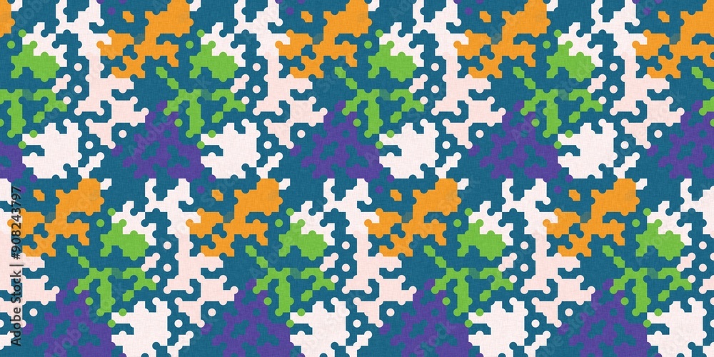 Simple glitch geometric seamless abstract banner with playful woven summer color. Bright whimsical gender neutral border bold irregular shape textile cotton effect edging. Simple glitch geometric seamless abstract banner with playful woven summer color. Bright whimsical gender neutral border bold irregular shape textile cotton effect edging.