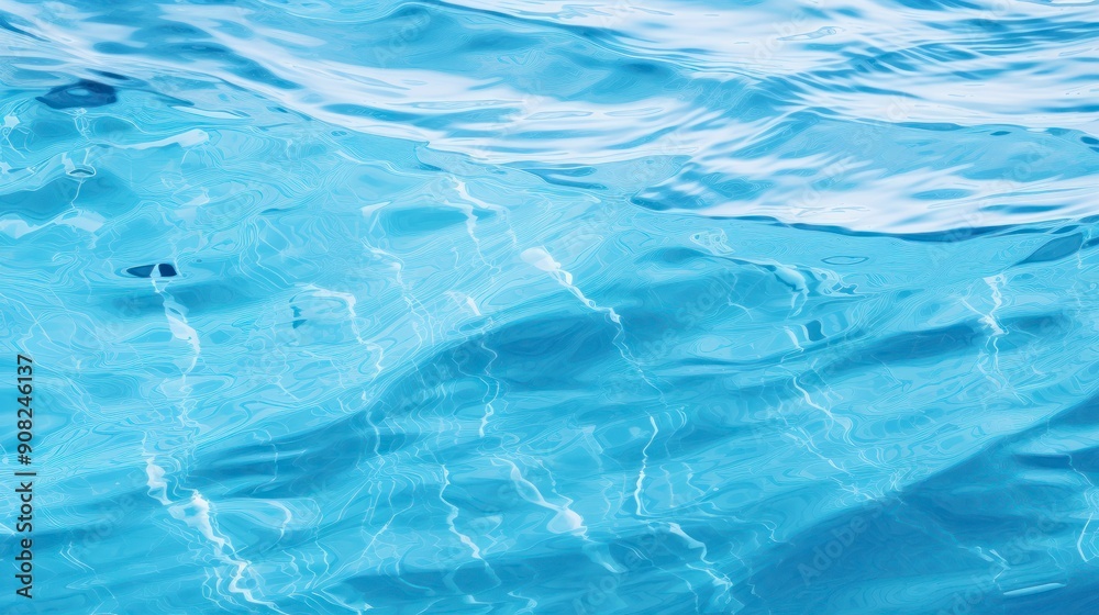 Blue water surface with ripples Blue water surface with ripples