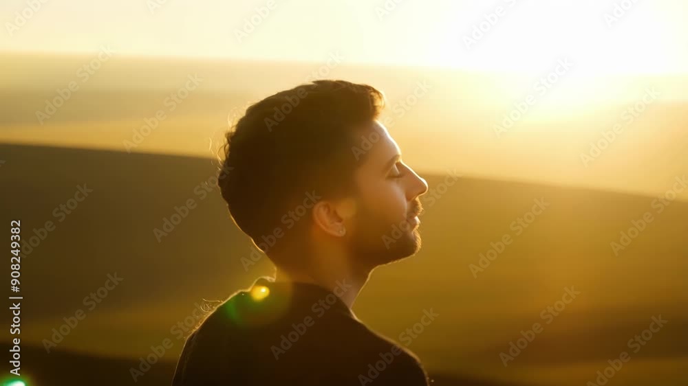 A lone figure standing on a cliff overlooking a vast expanse of golden fields the morning sun illuminating their face as they contemplate the ancient teachings of the Golden Dawn. A lone figure standing on a cliff overlooking a vast expanse of golden fields the morning sun illuminating their face as they contemplate the ancient teachings of the Golden Dawn.