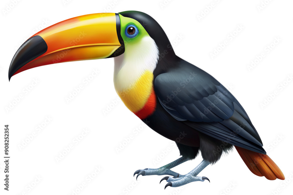 Obraz premium Toucan bird portrait isolated