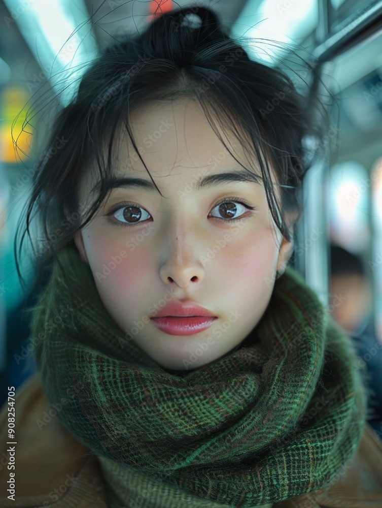 Portrait of Woman on Subway 1 Portrait of Woman on Subway 1