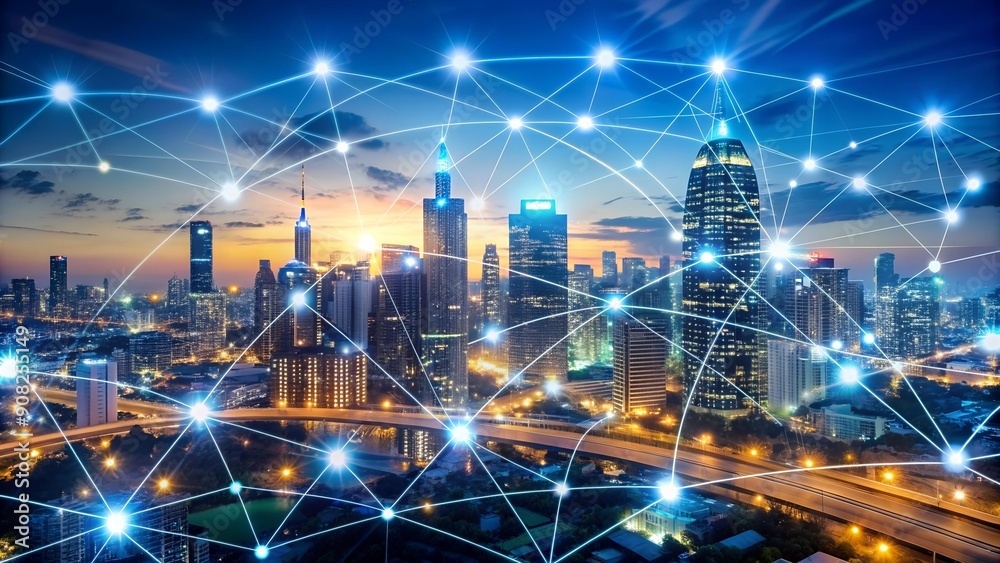 A Symphony of Data: Interconnected Networks of a Smart City AI Generated A Symphony of Data: Interconnected Networks of a Smart City AI Generated