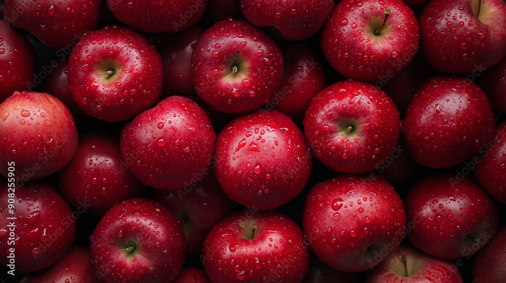 Full frame shot of red apples. Fresh red apples background Full frame shot of red apples. Fresh red apples background