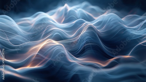 Crystal-clear image of delicate smoke trails creating abstract, ethereal shapes on a dark background, with a detailed close-up of the flowing and translucent patterns