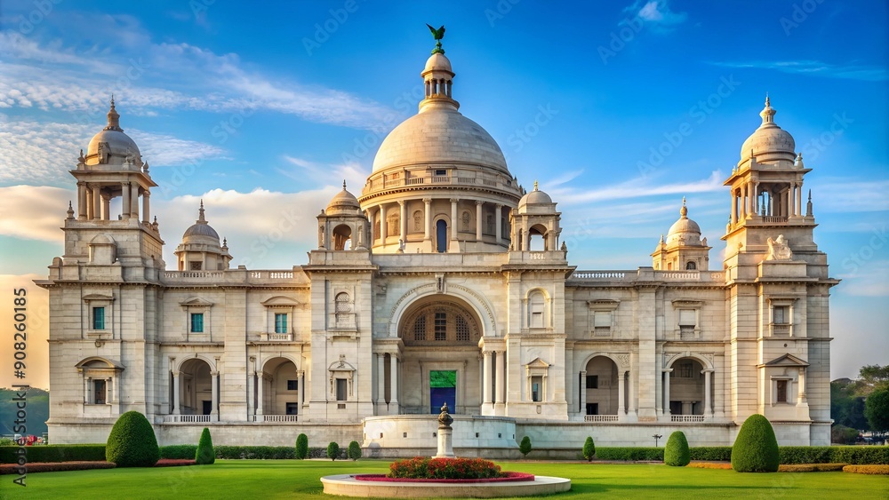 The Victoria Memorial Pays Tribute: The Tricolour at a Symbol of Colonial Past Generative AI The Victoria Memorial Pays Tribute: The Tricolour at a Symbol of Colonial Past Generative AI