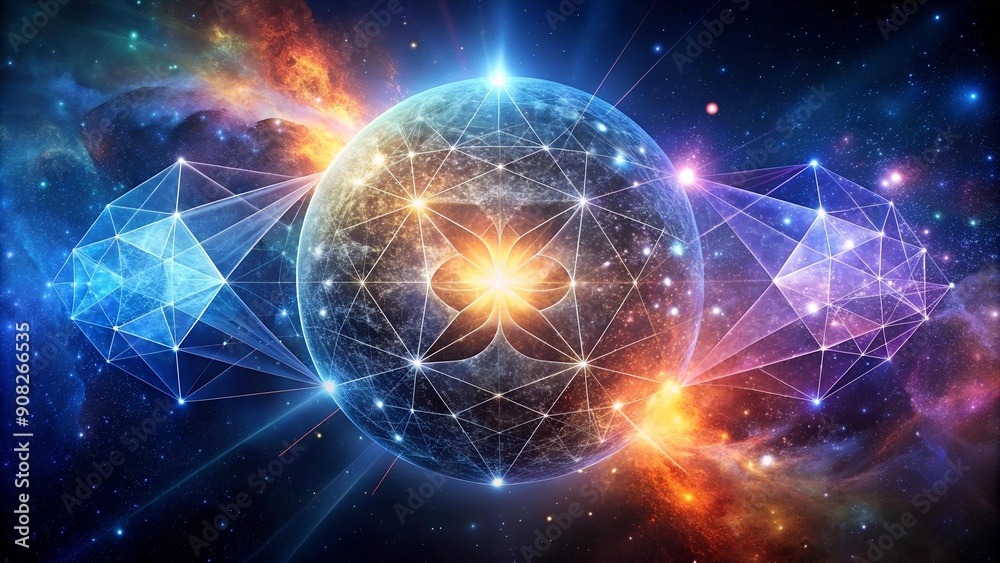 Cosmic Collision: Where Triangles and Circles Intertwine generative AI Cosmic Collision: Where Triangles and Circles Intertwine generative AI