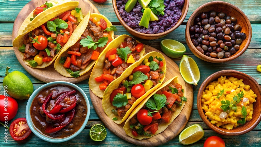 Vegan Taco Bar: A Feast for the Senses AI generated Vegan Taco Bar: A Feast for the Senses AI generated
