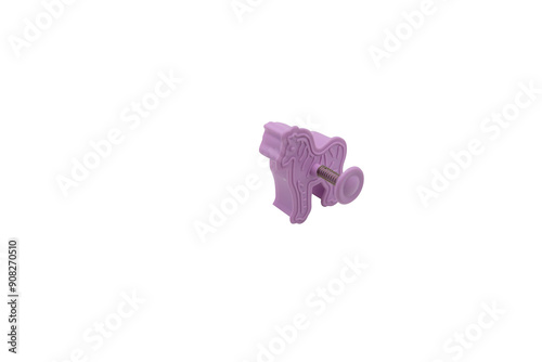purple orchid isolated on white