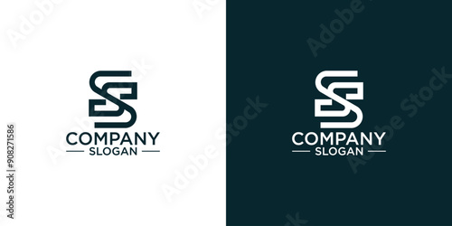 letter s abstract monogram logo vector design