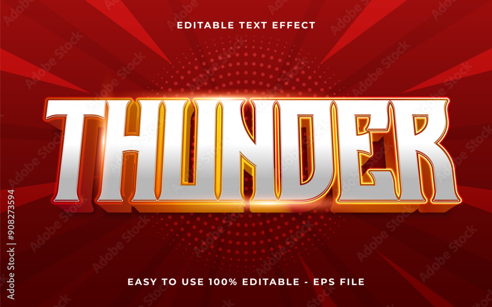 3d thunder gradient sparkle text style effect template editable text effect 3d thunder gradient sparkle text style effect template editable text effect