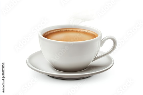 Wallpaper Mural Steaming Cup of Coffee on a Saucer Torontodigital.ca