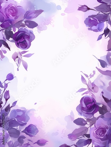Free watercolor Rose blossom drawing white background