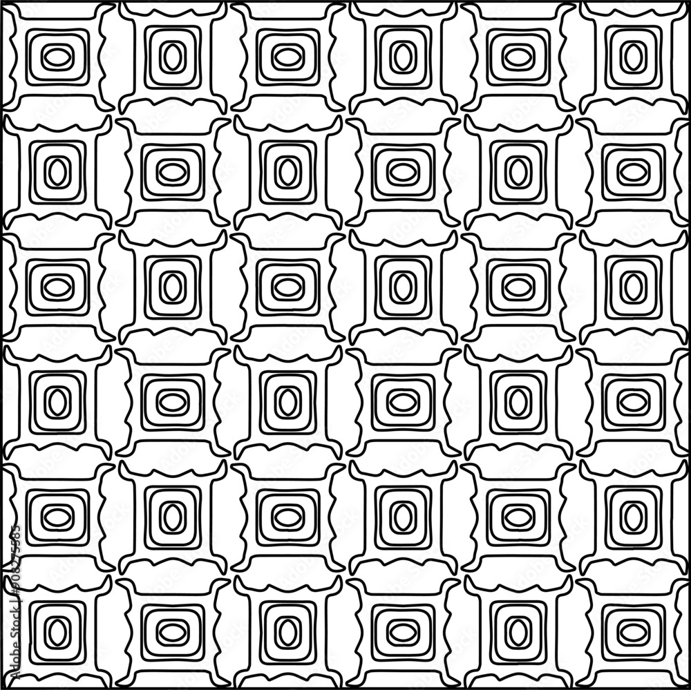 Monochrome ornamental texture with smooth linear shapes, zigzag lines, lace pattern.Abstract black pattern for web page, textures, card, poster, fabric, textile. White background. Monochrome ornamental texture with smooth linear shapes, zigzag lines, lace pattern.Abstract black pattern for web page, textures, card, poster, fabric, textile. White background.