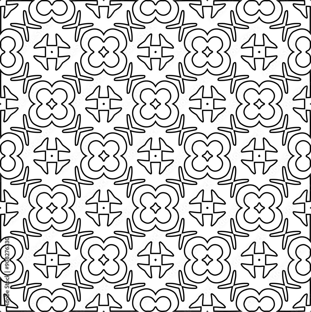 Monochrome ornamental texture with smooth linear shapes, zigzag lines, lace pattern.Abstract black pattern for web page, textures, card, poster, fabric, textile. White background. Monochrome ornamental texture with smooth linear shapes, zigzag lines, lace pattern.Abstract black pattern for web page, textures, card, poster, fabric, textile. White background.