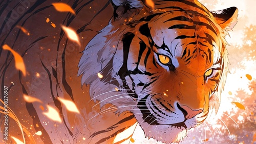 bengal tiger anime animal anime