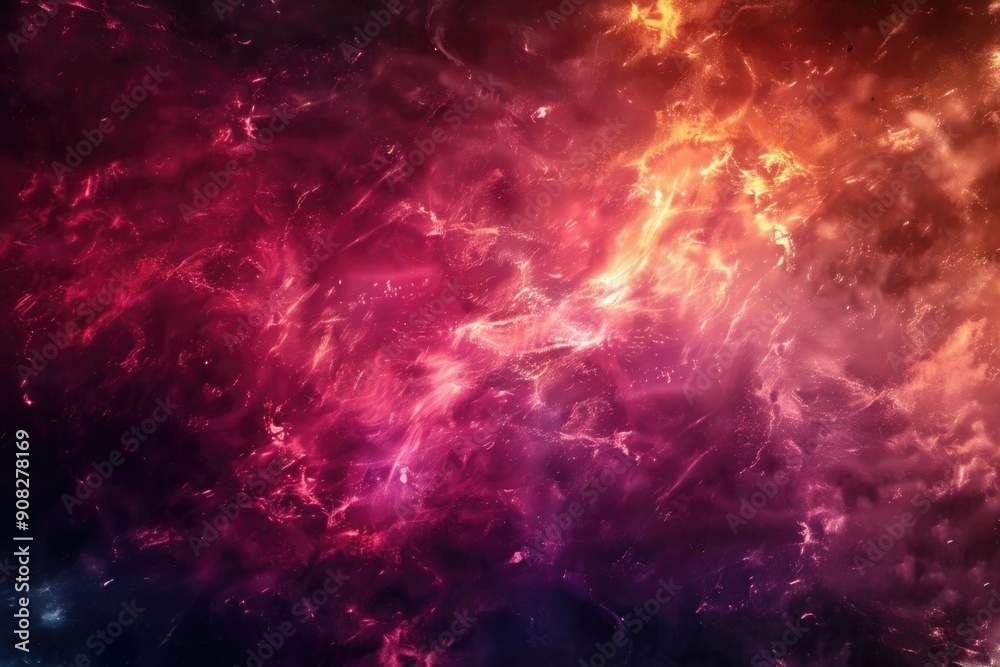 Naklejka premium Colorful space background with stars and planets