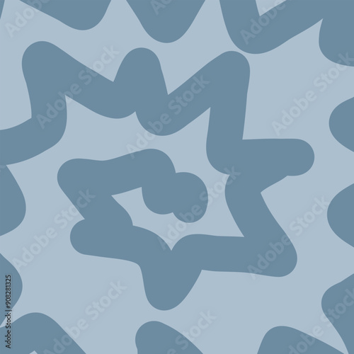 Visually appealing gray background with decorative zigzag pattern, creates an artistic effect