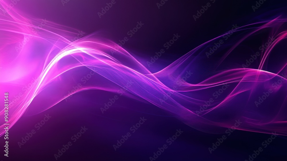 Abstract Purple and Blue Flowing Lines Abstract Purple and Blue Flowing Lines