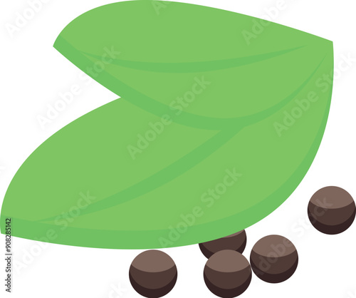 Aromatic bay leaves combining with pungent black peppercorns, creating a symphony of flavors for a culinary masterpiece