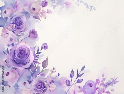 Free watercolor Rose blossom drawing white background