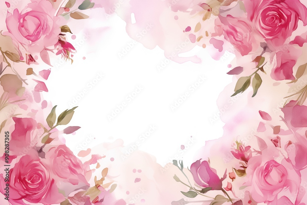Free watercolor Rose blossom drawing white background Free watercolor Rose blossom drawing white background