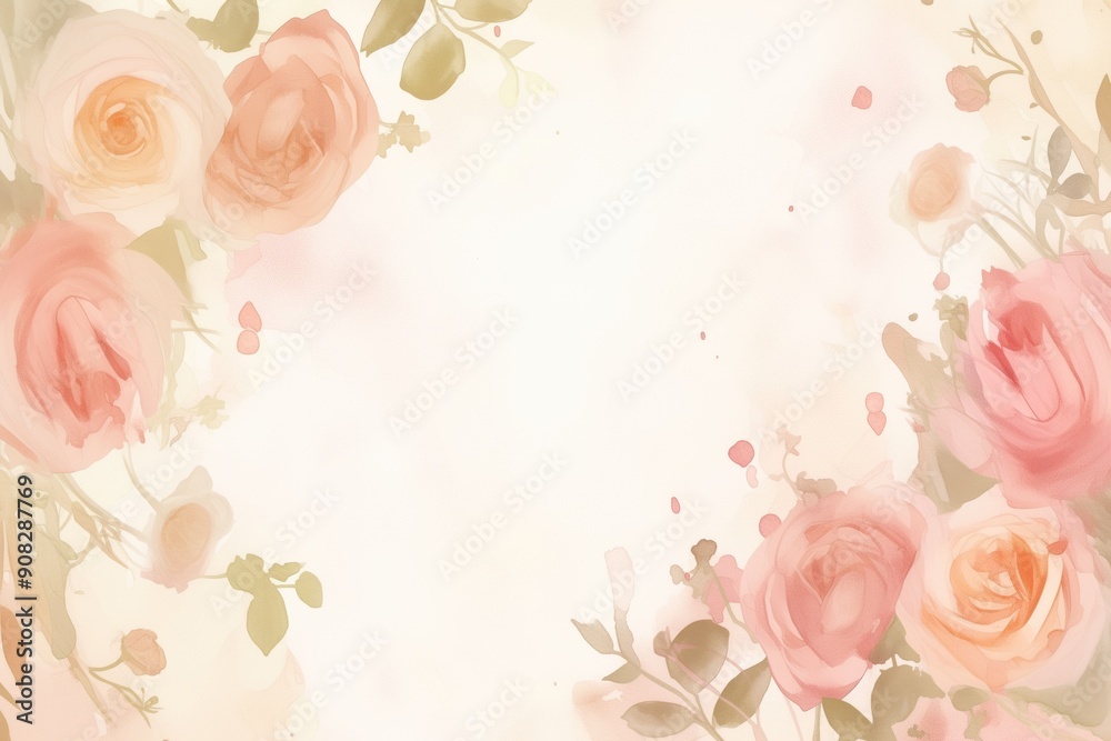Free watercolor Rose blossom drawing white background Free watercolor Rose blossom drawing white background