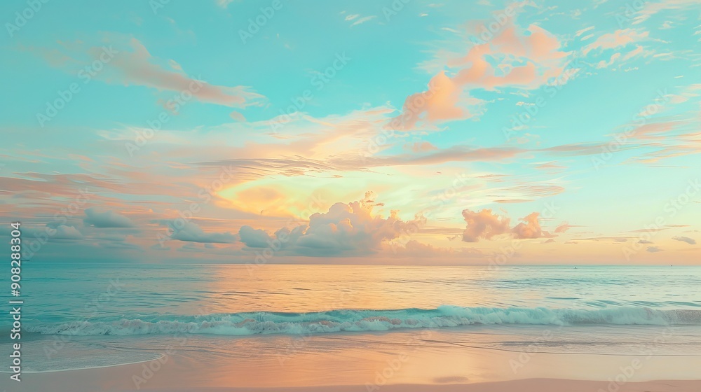 Sunset Over the Calm Ocean 1 Sunset Over the Calm Ocean 1