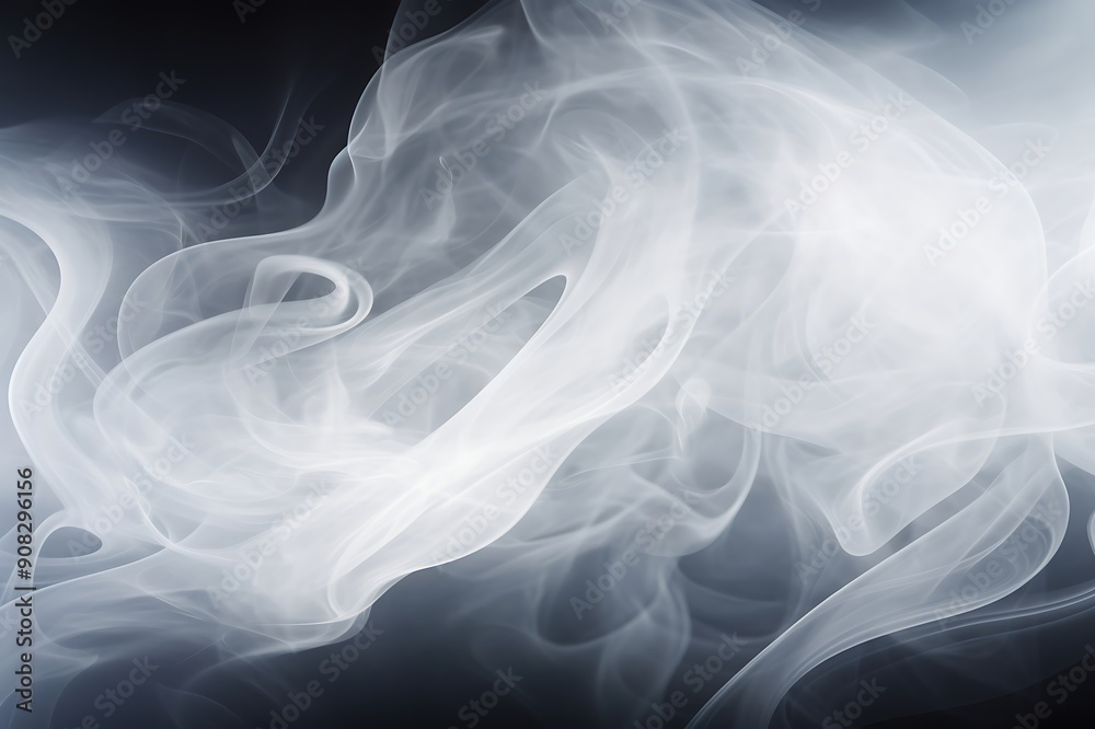 Smoke on a black background Smoke on a black background
