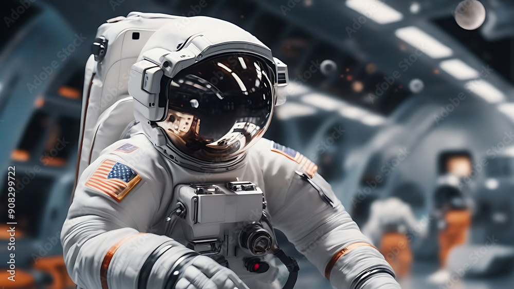 Fototapeta premium astronaut in space