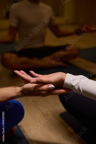 Engage in a deeply fulfilling Group Meditation Practice set in a beautifully serene environment