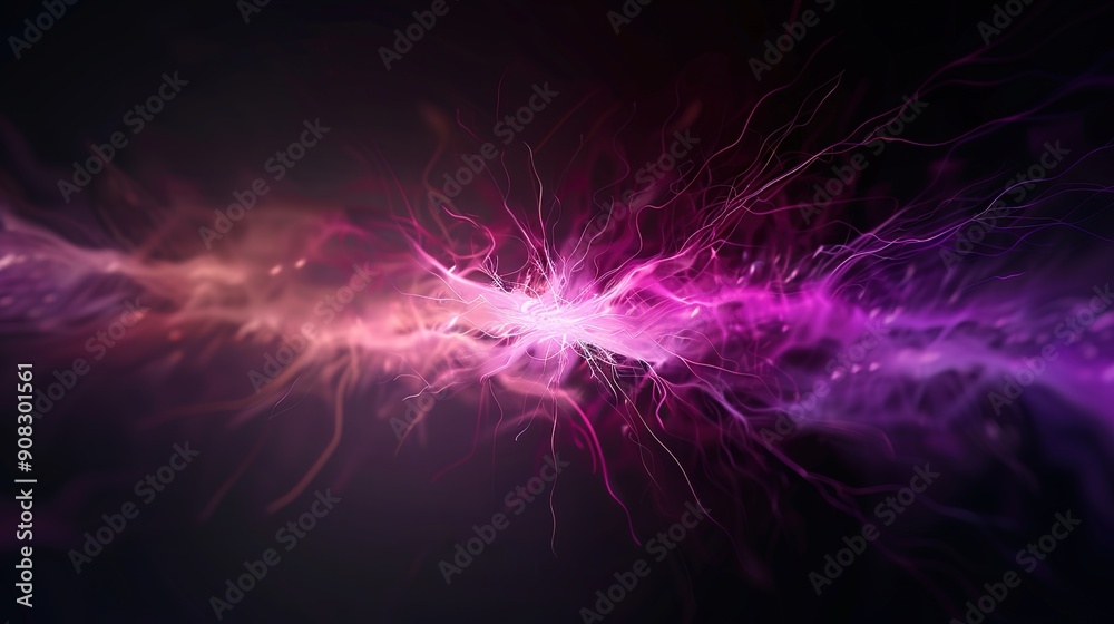 Illuminating Abstract Magnetic Field Lines and Particles - Scientific Visualization with Clear Text Area Illuminating Abstract Magnetic Field Lines and Particles - Scientific Visualization with Clear Text Area
