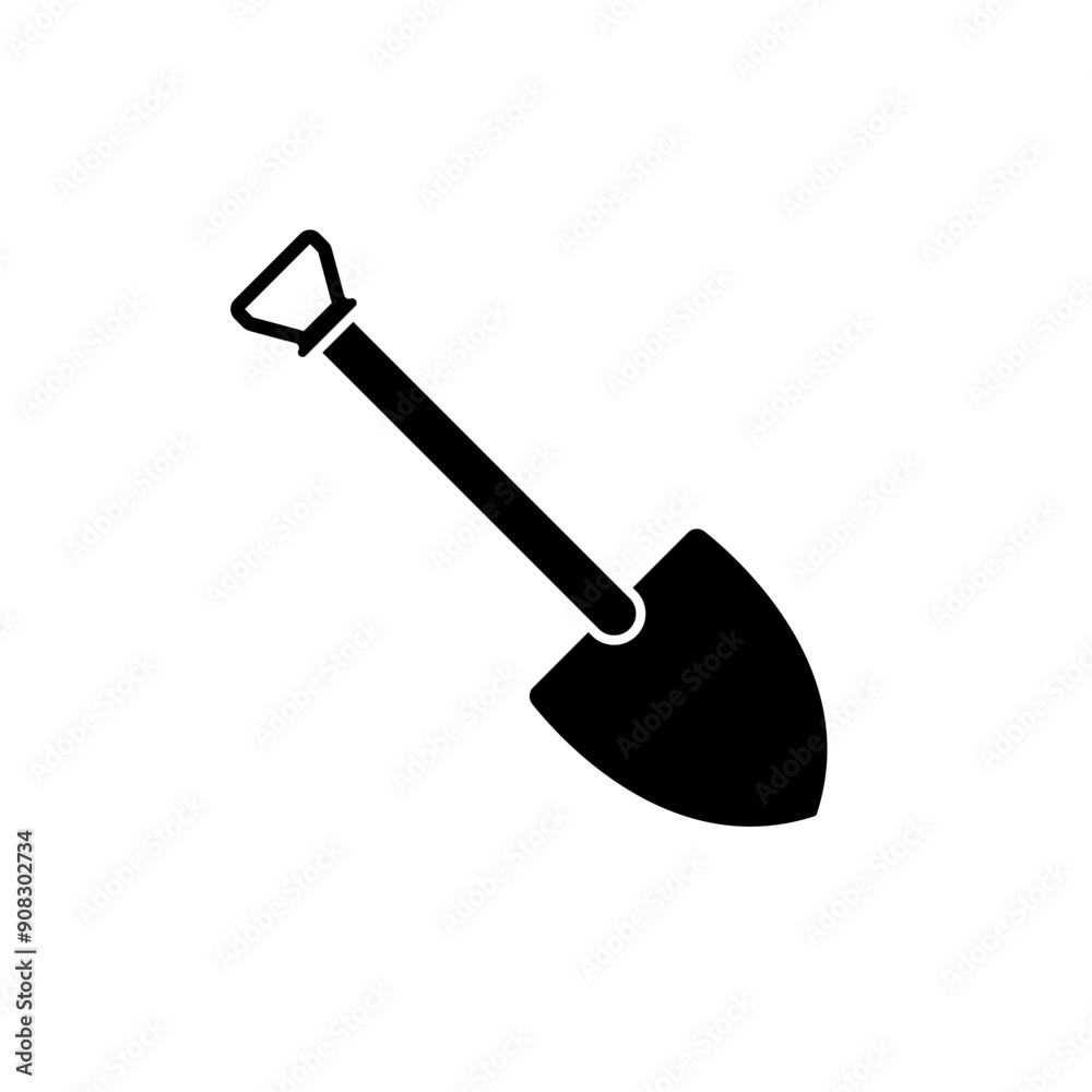 shovel concept line icon. Simple element illustration. shovel concept outline symbol design. shovel concept line icon. Simple element illustration. shovel concept outline symbol design.
