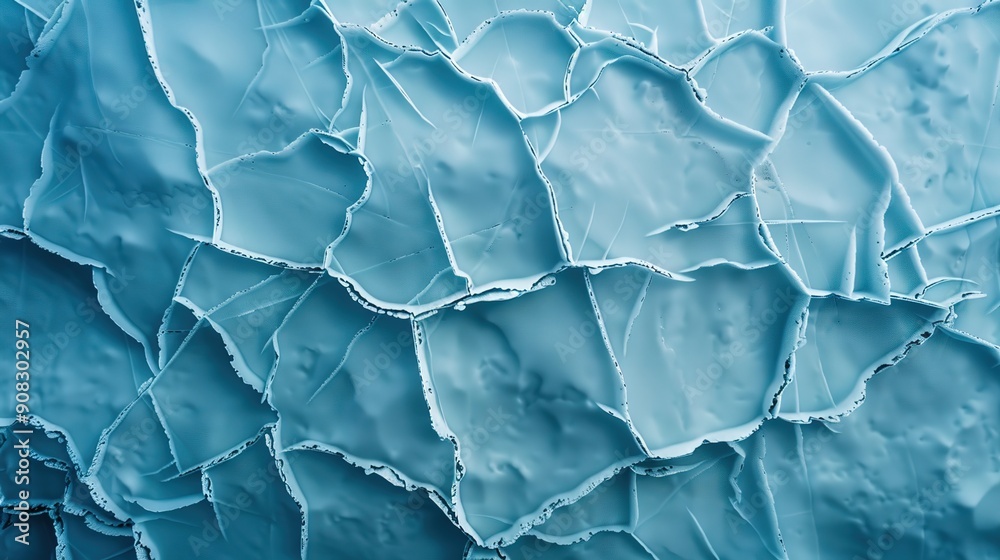 Fototapeta premium Frozen Beauty: Arctic Icebergs with Cracked Ice Textures for Polar Conservation