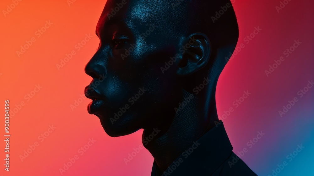 Neon Silhouette Portrait 2 Neon Silhouette Portrait 2