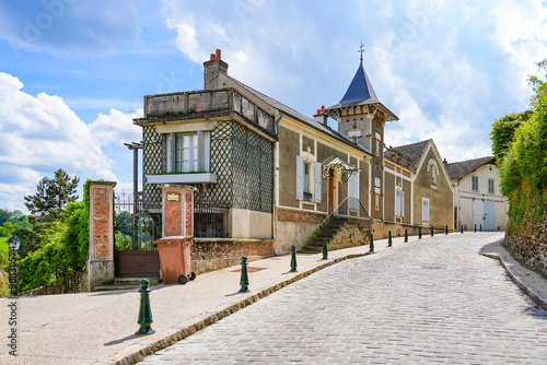 House of the French composer Maurice Ravel in Montfort-l'Amaury, a rural village of the department of Yvelines in Paris region - He composed the famous 