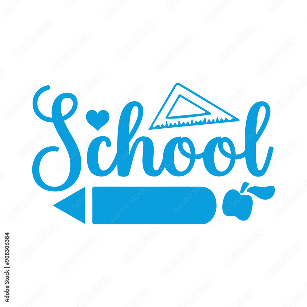 School typography clip art design on plain white transparent isolated background for card, shirt, hoodie, sweatshirt, apparel, tag, mug, icon, poster or badge School typography clip art design on plain white transparent isolated background for card, shirt, hoodie, sweatshirt, apparel, tag, mug, icon, poster or badge