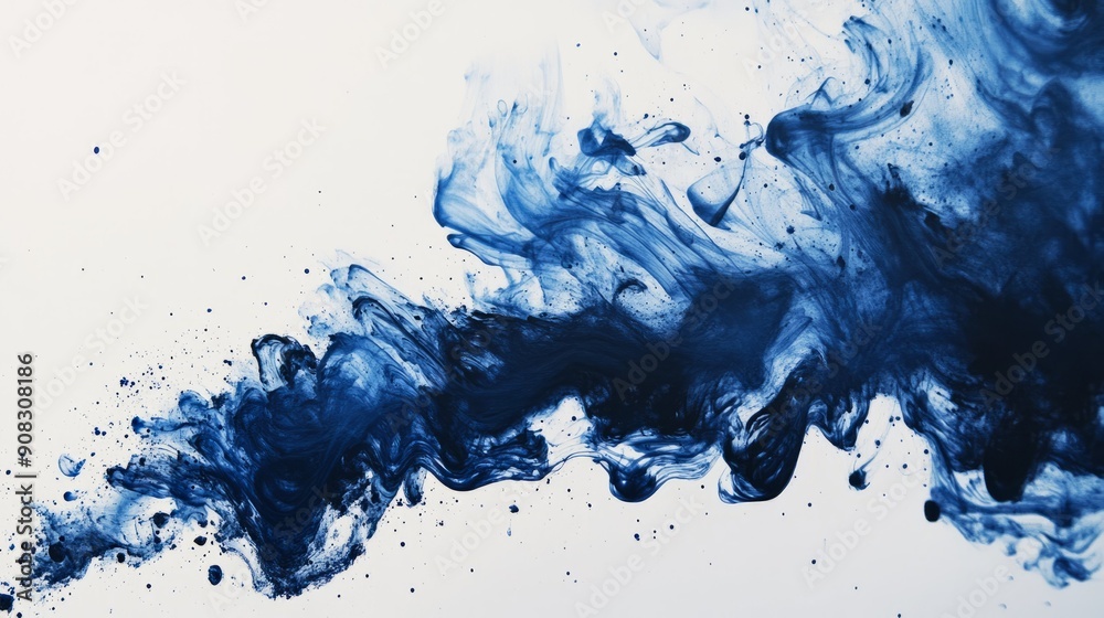 Abstract Blue Ink Splash 2 Abstract Blue Ink Splash 2