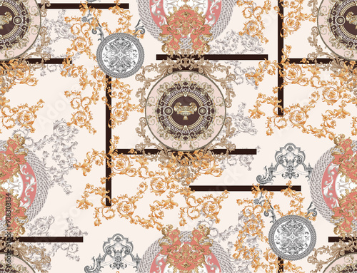 set of vintage backgrounds