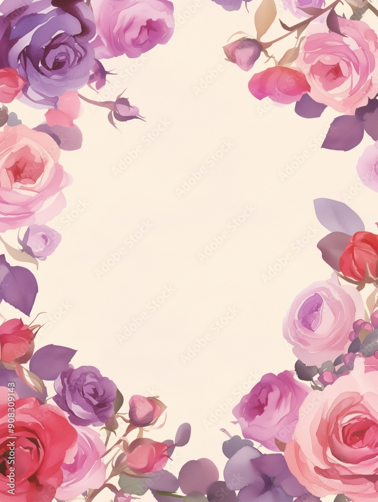 Free watercolor Rose blossom drawing white background Free watercolor Rose blossom drawing white background