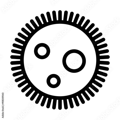 Microbe icon template
