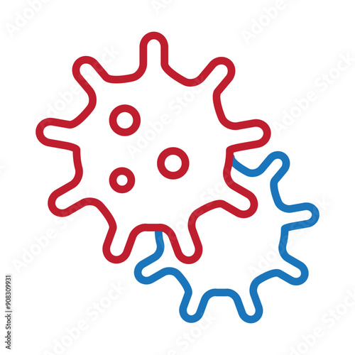 Microbe icon template