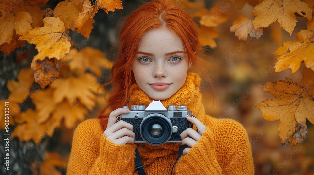  Autumn Portrait with Camera 1